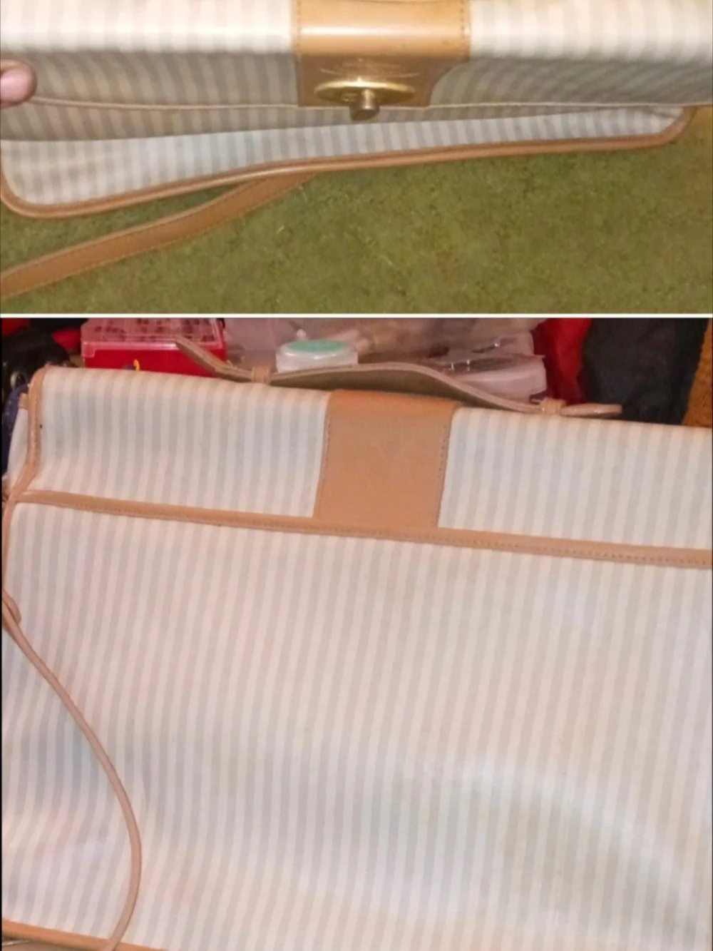 Vintage Phillipe Messenger Crossbody Bag,